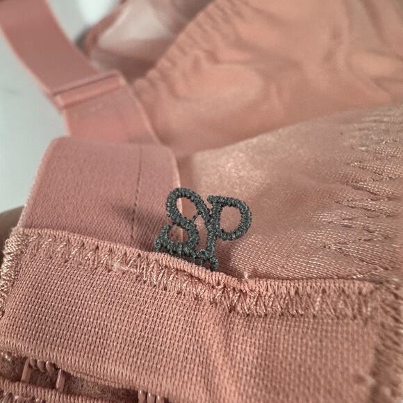 Simone Perele Bra 36F Peach Delice Sheer Plunge Underwire #12X319 Sexy Romantic - Picture 4 of 12